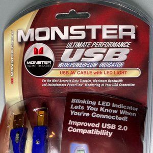 NEW! Monster Ultimate Performance 12 Foot USB AV Cable